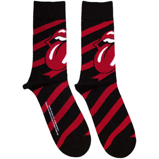 The Rolling Stones Ankle Socks: Stripes (Black)