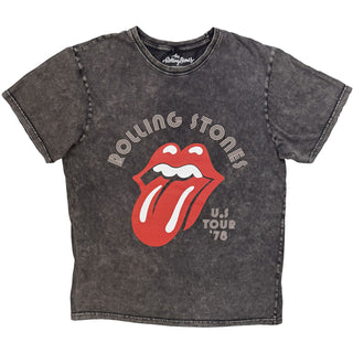 The Rolling Stones Stone Wash T-Shirt: US Tour '78 (Charcoal Grey)