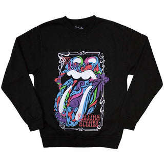 The Rolling Stones Unisex Sweatshirt: Colour Swirls