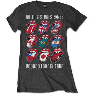 The Rolling Stones Ladies Slim Fit T-Shirt: Voodoo Lounge Tongues