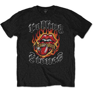 The Rolling Stones T-Shirt: Flaming Tattoo Tongue