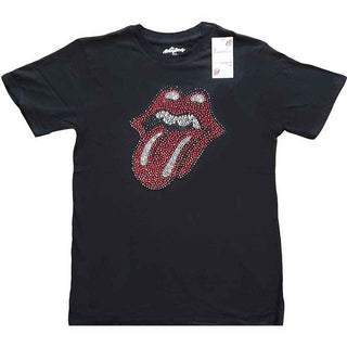 The Rolling Stones Embellished T-Shirt: Classic Tongue