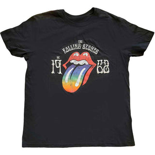 The Rolling Stones Hi-Build T-Shirt: Sixty Rainbow Tongue '62
