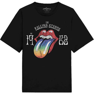 The Rolling Stones Hi-Build T-Shirt: Sixty Rainbow Tongue '62