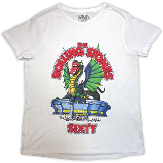 The Rolling Stones Ladies Hi-Build T-Shirt: Sixty Stadium Dragon