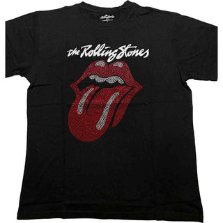 The Rolling Stones Embellished T-Shirt: Logo & Tongue