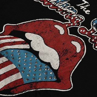 The Rolling Stones Embellished T-Shirt: USA Tongue