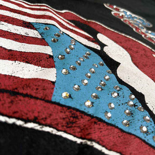 The Rolling Stones Embellished T-Shirt: USA Tongue