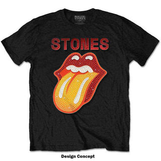 The Rolling Stones Embellished T-Shirt: Dia Tongue