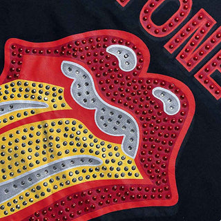 The Rolling Stones Embellished T-Shirt: Dia Tongue