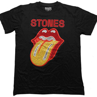 The Rolling Stones Embellished T-Shirt: Dia Tongue