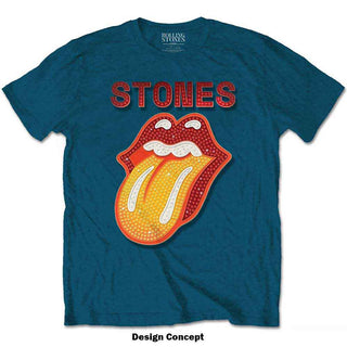 The Rolling Stones Embellished T-Shirt: Dia Tongue