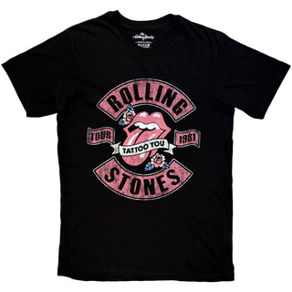 The Rolling Stones T-Shirt: Tour 1981 Tattoo You (Black)