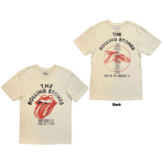 The Rolling Stones T-Shirt: New York City (Natural) (Back Print)