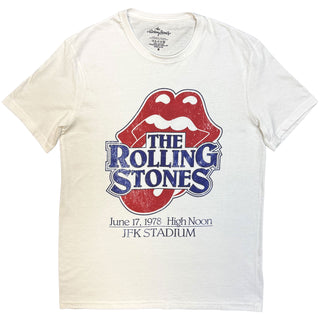 The Rolling Stones T-Shirt: High Noon JFK Stadium (White)