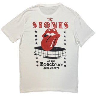 The Rolling Stones T-Shirt: Philadelphia Eagle 1975 (White) (Back Print)