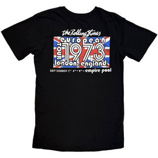 The Rolling Stones T-Shirt: London 1973 (Black) (Back Print)