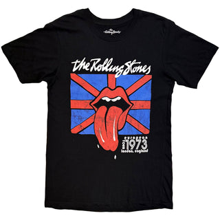 The Rolling Stones T-Shirt: London 1973 (Black) (Back Print)