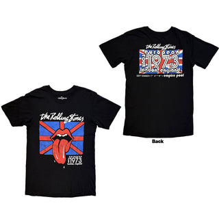 The Rolling Stones T-Shirt: London 1973 (Black) (Back Print)