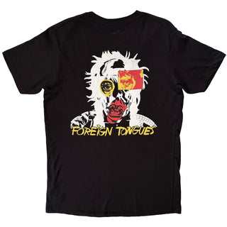 The Rolling Stones T-Shirt: Foreign Tongues Pocket Logo (Black) (Back Print)