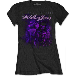 The Rolling Stones Ladies Slim Fit T-Shirt: Mick & Keith Together