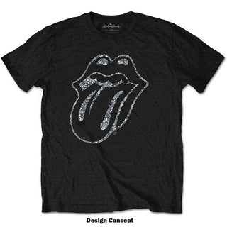 The Rolling Stones Embellished T-Shirt: Tongue (Diamante)