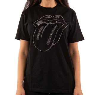 The Rolling Stones Embellished T-Shirt: Tongue (Diamante)