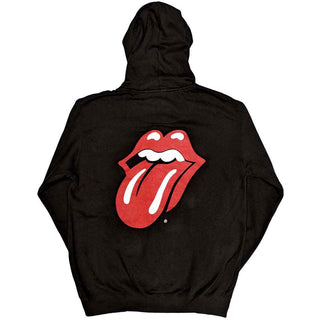 The Rolling Stones Zipped Hoodie: Classic Tongue (Back Print)