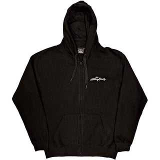 The Rolling Stones Zipped Hoodie: Classic Tongue (Back Print)