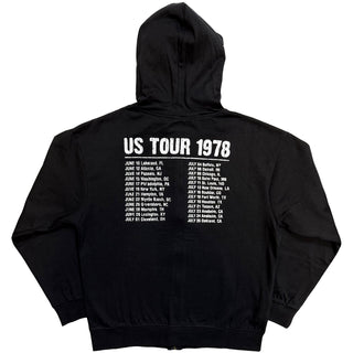 The Rolling Stones Zipped Hoodie: Us Tour '78 (Black)