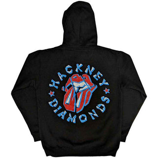 The Rolling Stones Zipped Hoodie: Hackney Diamonds Stars (Back Print)