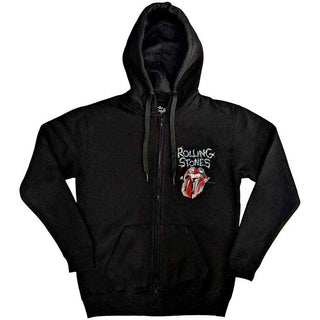 The Rolling Stones Zipped Hoodie: Hackney Diamonds Tracklist (Back Print)