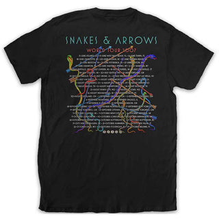 Rush T-Shirt: Snakes & Arrows Tour 2007 (Back Print)