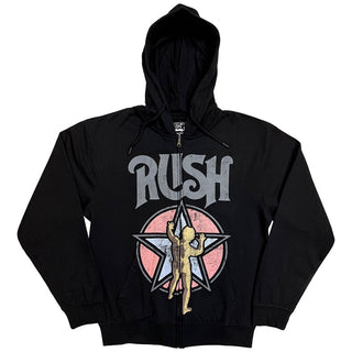 Rush Zipped Hoodie: Starman (Black)