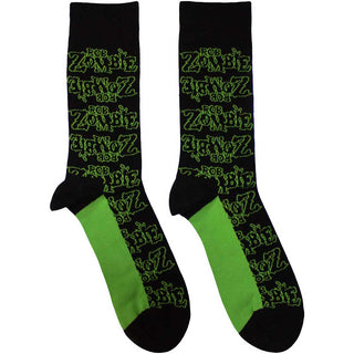 Rob Zombie Unisex Ankle Socks: Logo Repeat