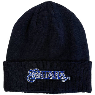Santana Beanie Hat: Logo (Navy Blue)