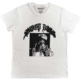 Snoop Dogg T-Shirt: Middle Finger (White)