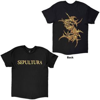 Sepultura T-Shirt: Discography (Black) (Back Print)