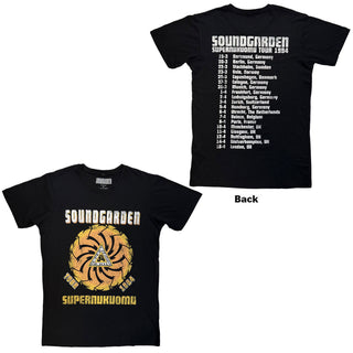 Soundgarden Carbon T-Shirt: Superunknown Tour '94 (Black) (Back Print)