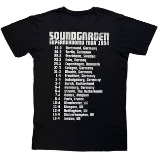 Soundgarden Carbon T-Shirt: Superunknown Tour '94 (Black) (Back Print)
