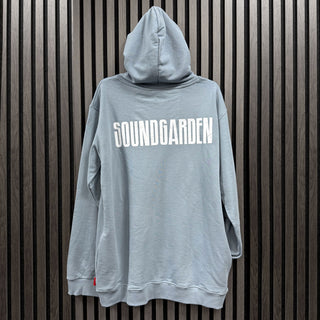 Soundgarden Unplugged Pullover Hoodie: Circle Logo (Blue) (Back Print)