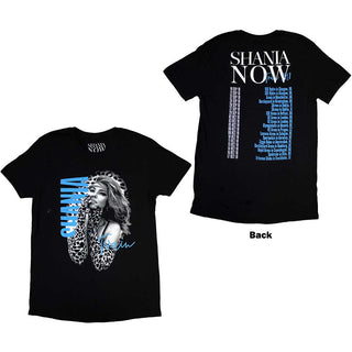 Shania Twain Unisex T-Shirt: Tour 2018 Gloves Photo (Back Print & Ex-Tour)