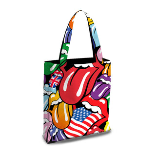 The Rolling Stones Shopper Tote Bag: Tongues (Multicolour)