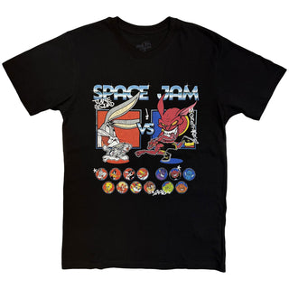 Space Jam T-Shirt: Tune Squad vs Monstars Homage (Black)