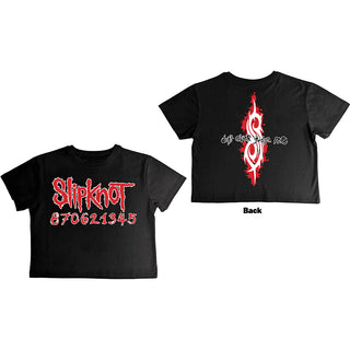 Slipknot Ladies Crop Top: Don't Ever Judge Me (Back Print)