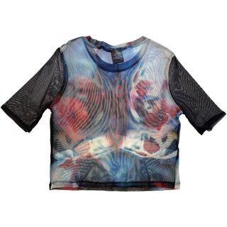 Slipknot Ladies Crop Top: Face & Logo