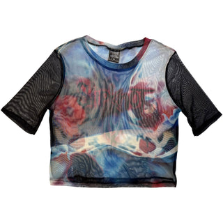 Slipknot Ladies Crop Top: Face & Logo