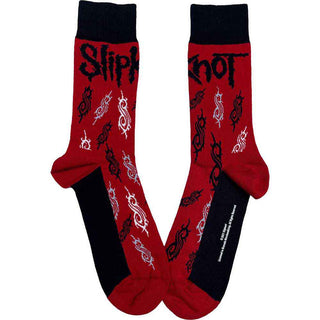 Slipknot Unisex Ankle Socks: Tribal S (Red) (UK Size 4 - 7)