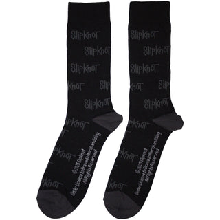 Slipknot Unisex Ankle Socks: All Over Print Logos (Black) (UK Size 6 - 11)