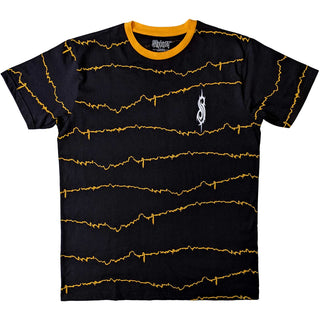 Slipknot Ringer T-Shirt: The End So Far Tribal-S & Barcode Ringer (Back Print)